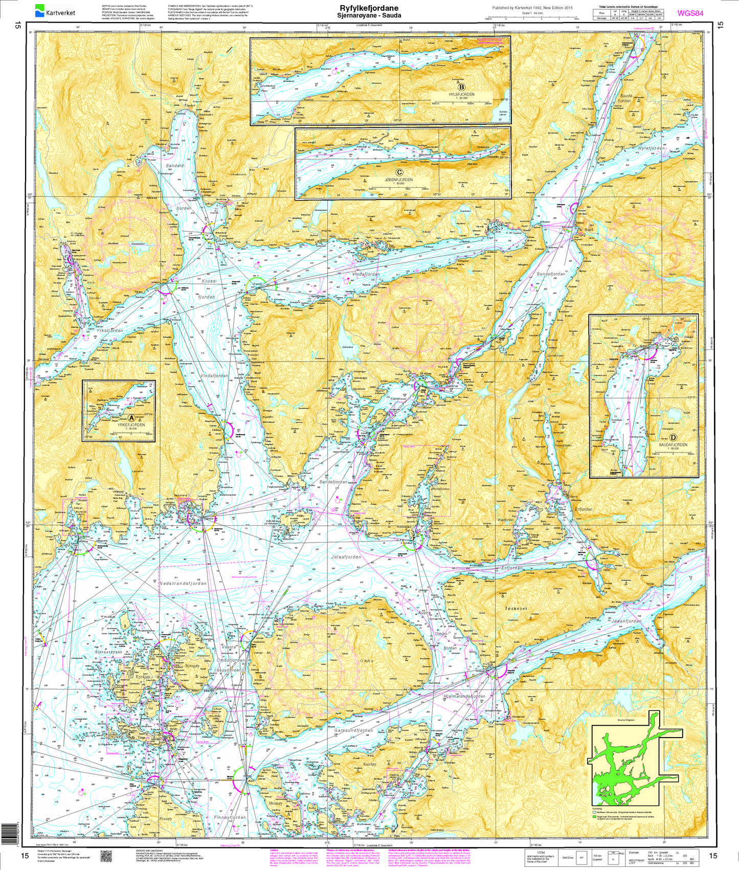 15 Ryfylkefjordane. Sjernarøyane - Sauda