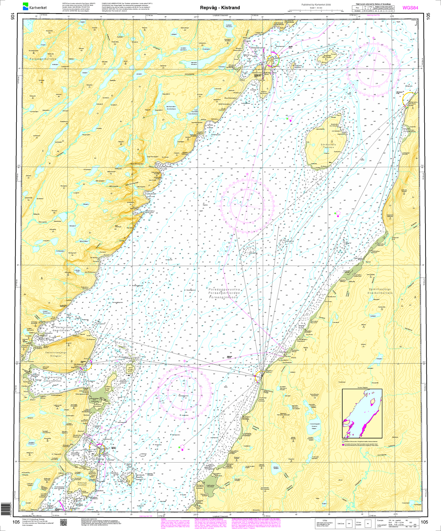 105 Porsangen. Repvåg - Kistrand