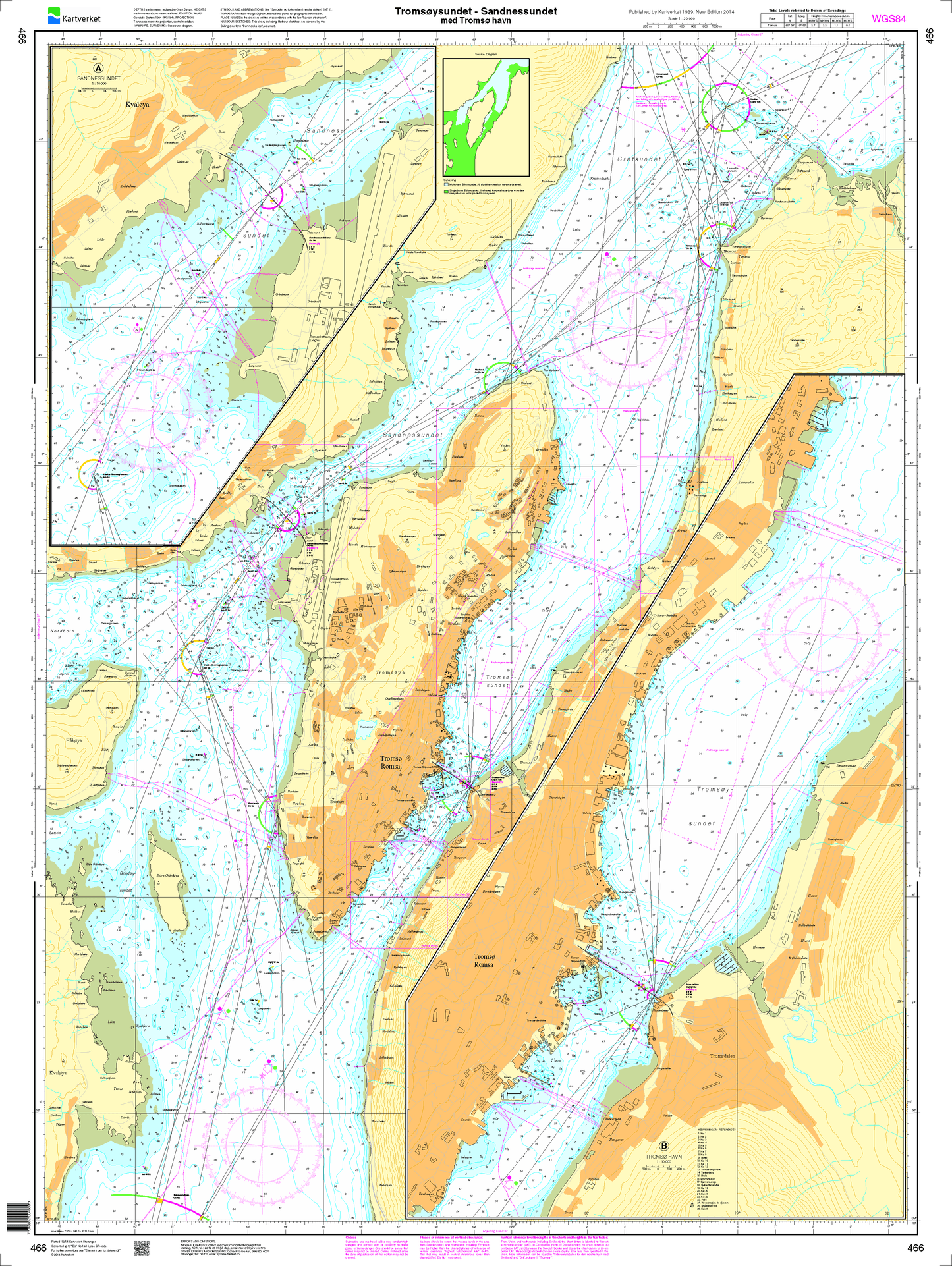 466 Tromsøysundet - Sandnessundet med Tromsø havn