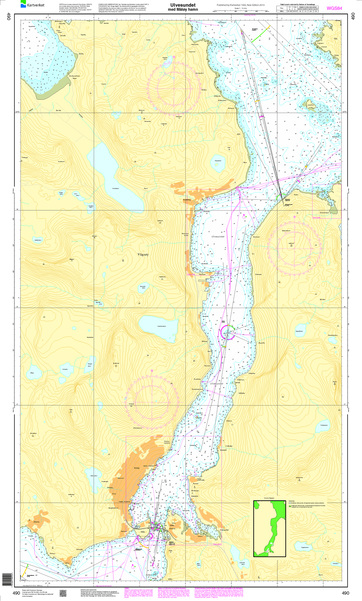 490 Ulvesundet med Måløy hamn