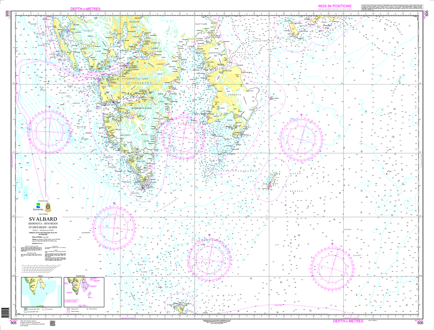 505 Svalbard. Bjørnøya - Isfjorden - Storfjorden - Hopen