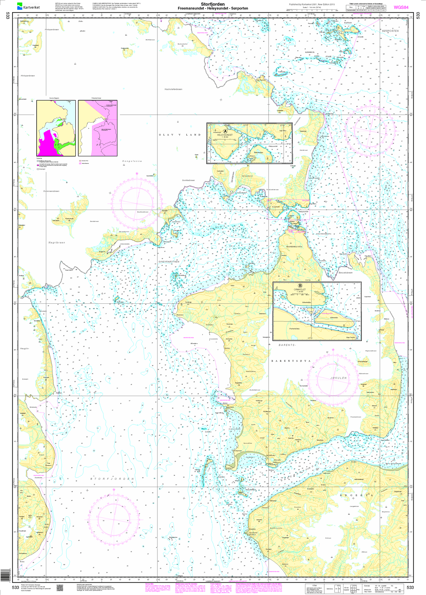 533 Storfjorden. Freemansndt - Heleysundet - Sørporten