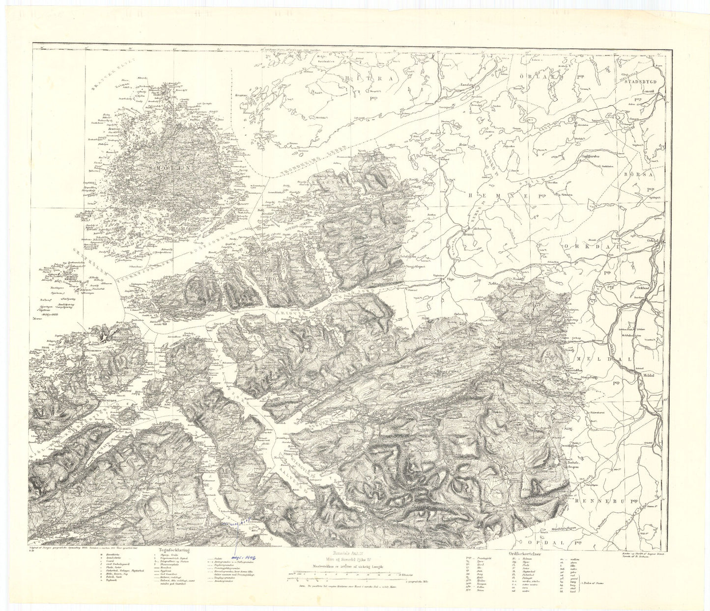 Kart over Romsdals Amt (nø): Møre og Romsdal