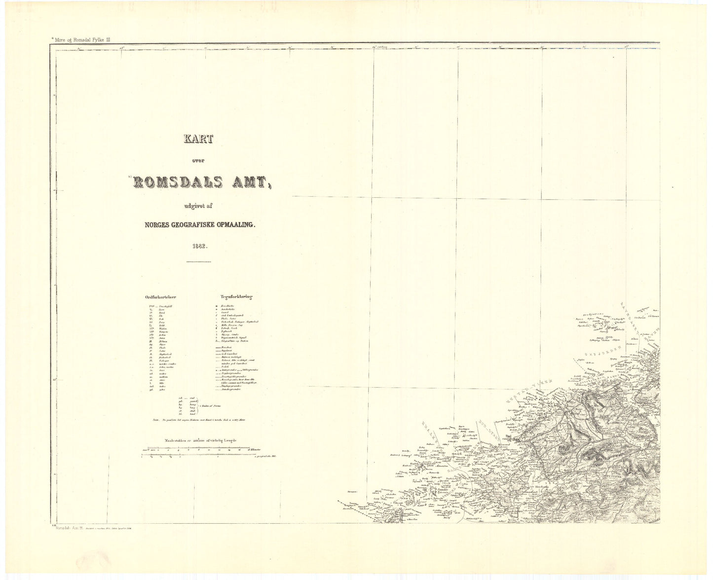 Kart over Romsdals Amt (nv): Møre og Romsdal