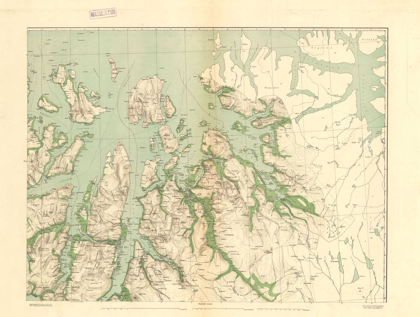 Kart over Tromsø Amt 10 IV: Troms