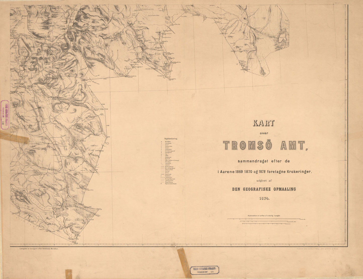 Kart over Tromsø Amt 10 II: Troms