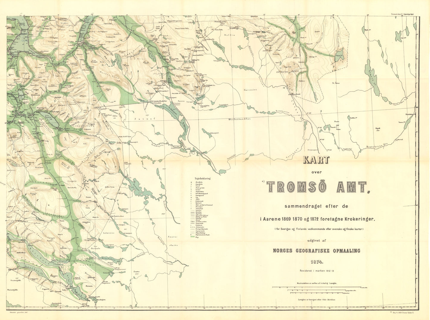 Kart over Tromsø Amt 10 II: Troms