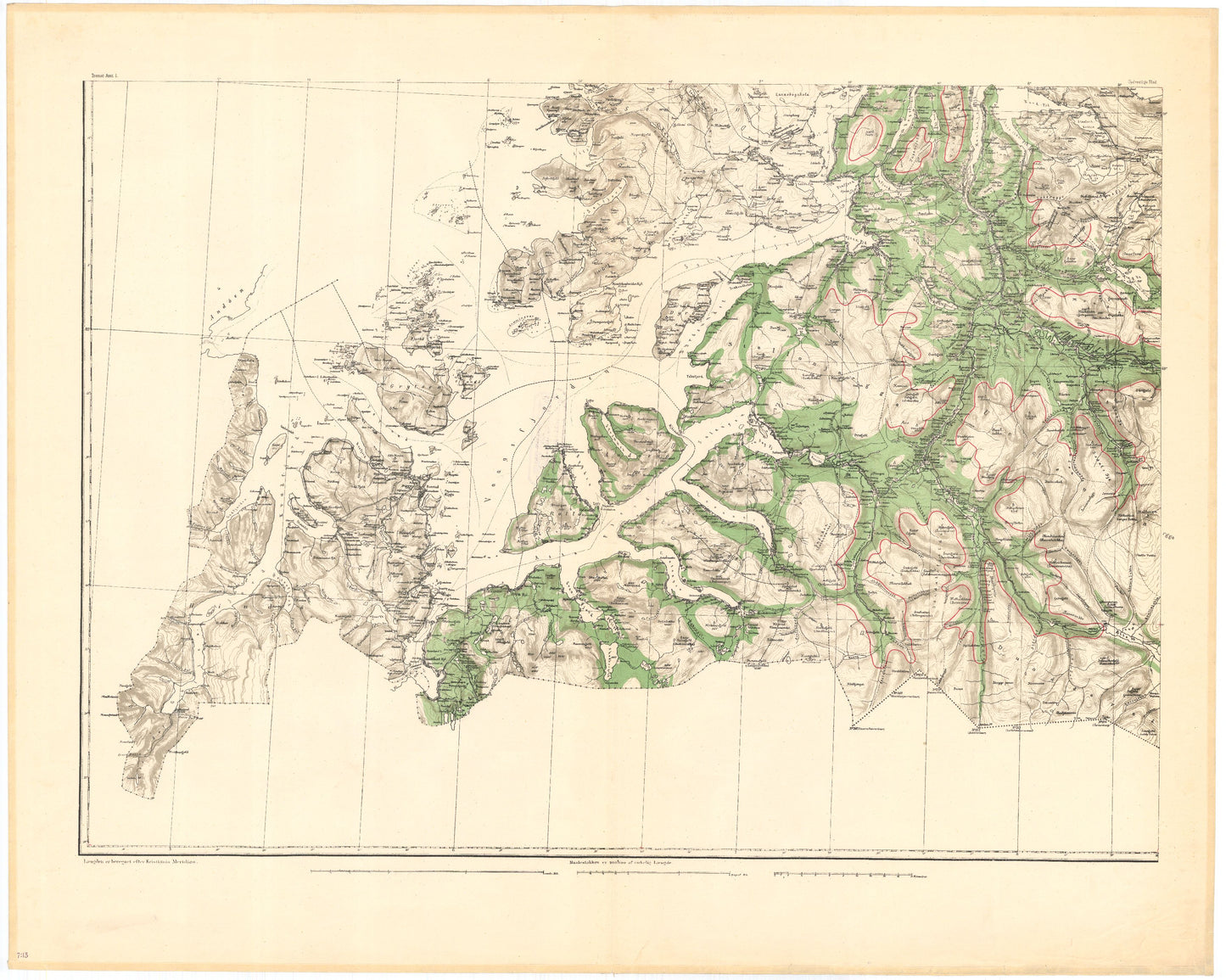 Kart over Tromsø Amt 10 I: Troms