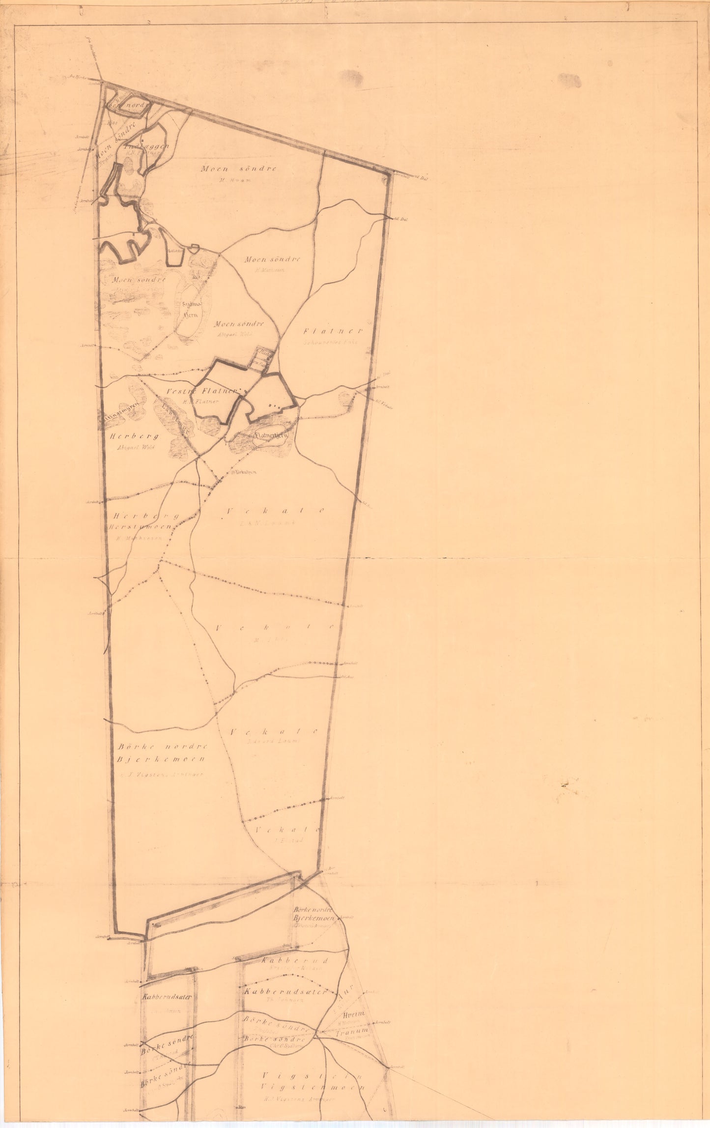 Akershus amt nr 119 nord 2: Kart over Gardermoen i 1:4000: Akershus