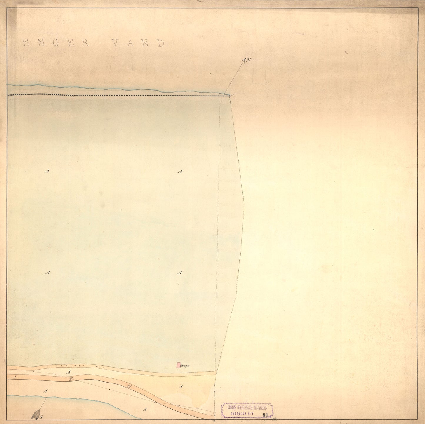 Akershus amt nr 91-4: Kart over Sandvigen: Akershus