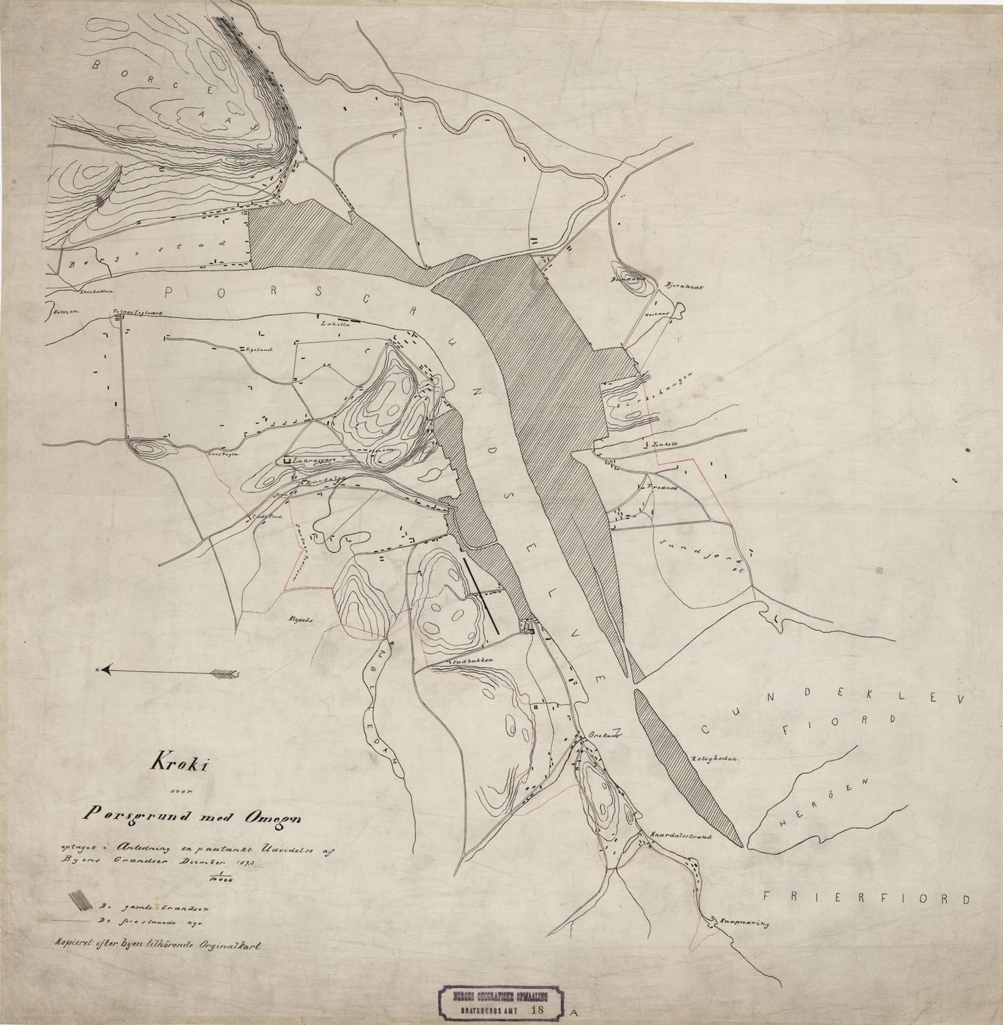 Bratsberg amt nr 18a: Kroki over Porsgrund med Omegn: Telemark