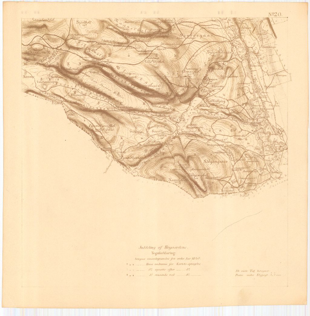 Bratsberg-amt nr 20-20: Kart over Fossum Værks Skove: Telemark