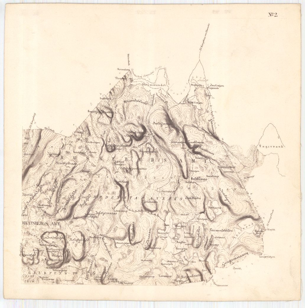 Bratsberg-amt nr 20-2: Kart over Fossum Værks Skove: Telemark