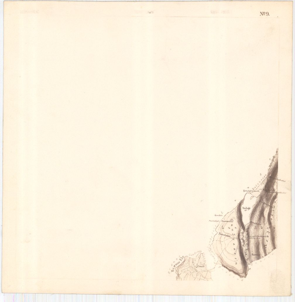 Bratsberg-amt nr 20-9: Kart over Fossum Værks Skove: Telemark