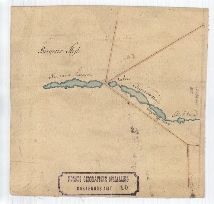 Buskerud-amt nr 10: Grændserne ved Nordmandsalugen Vand: Buskerud