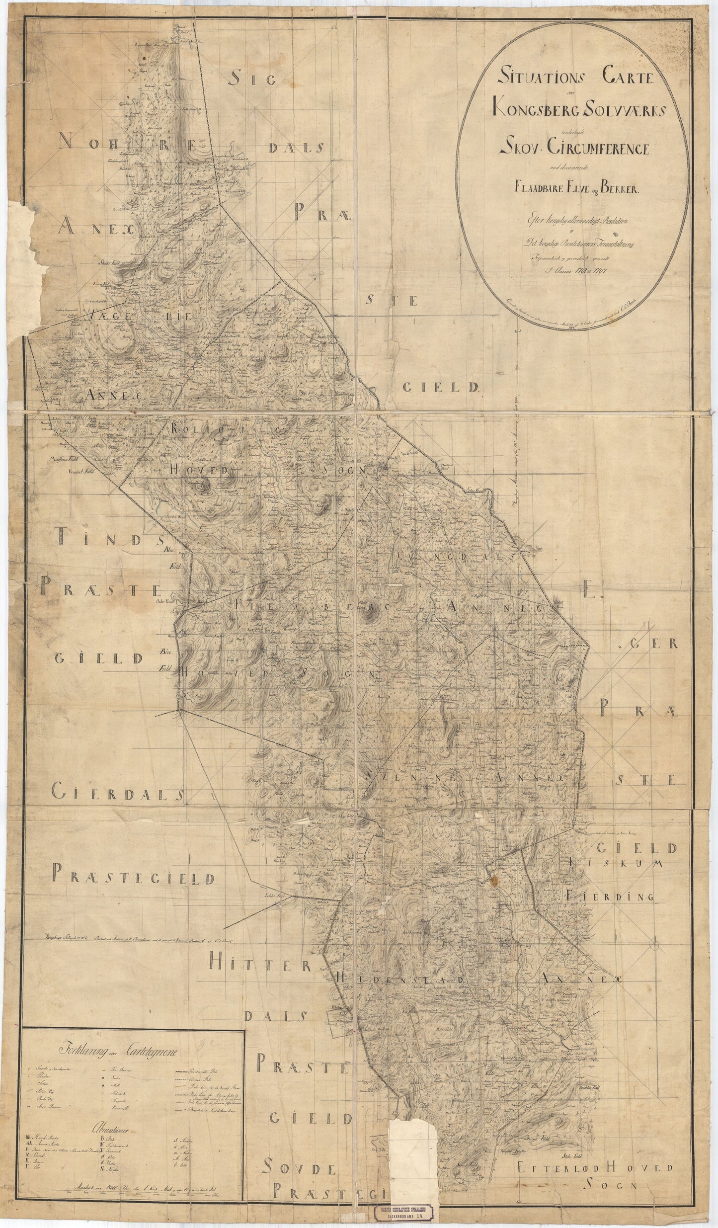 Buskerud-amt nr 14: Situations Varte over Kongsberg Sølvværks: Buskerud