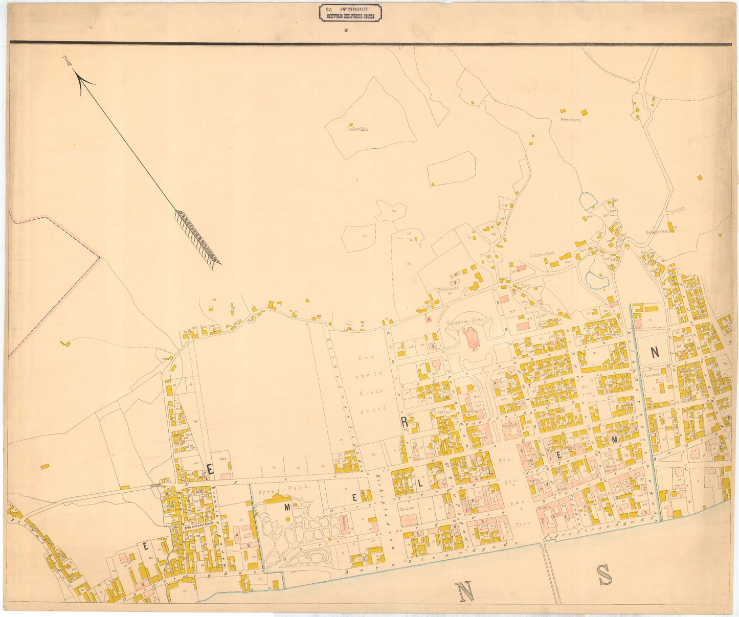 Buskerud-amt nr 26-2: Kart over Drammens By: Buskerud