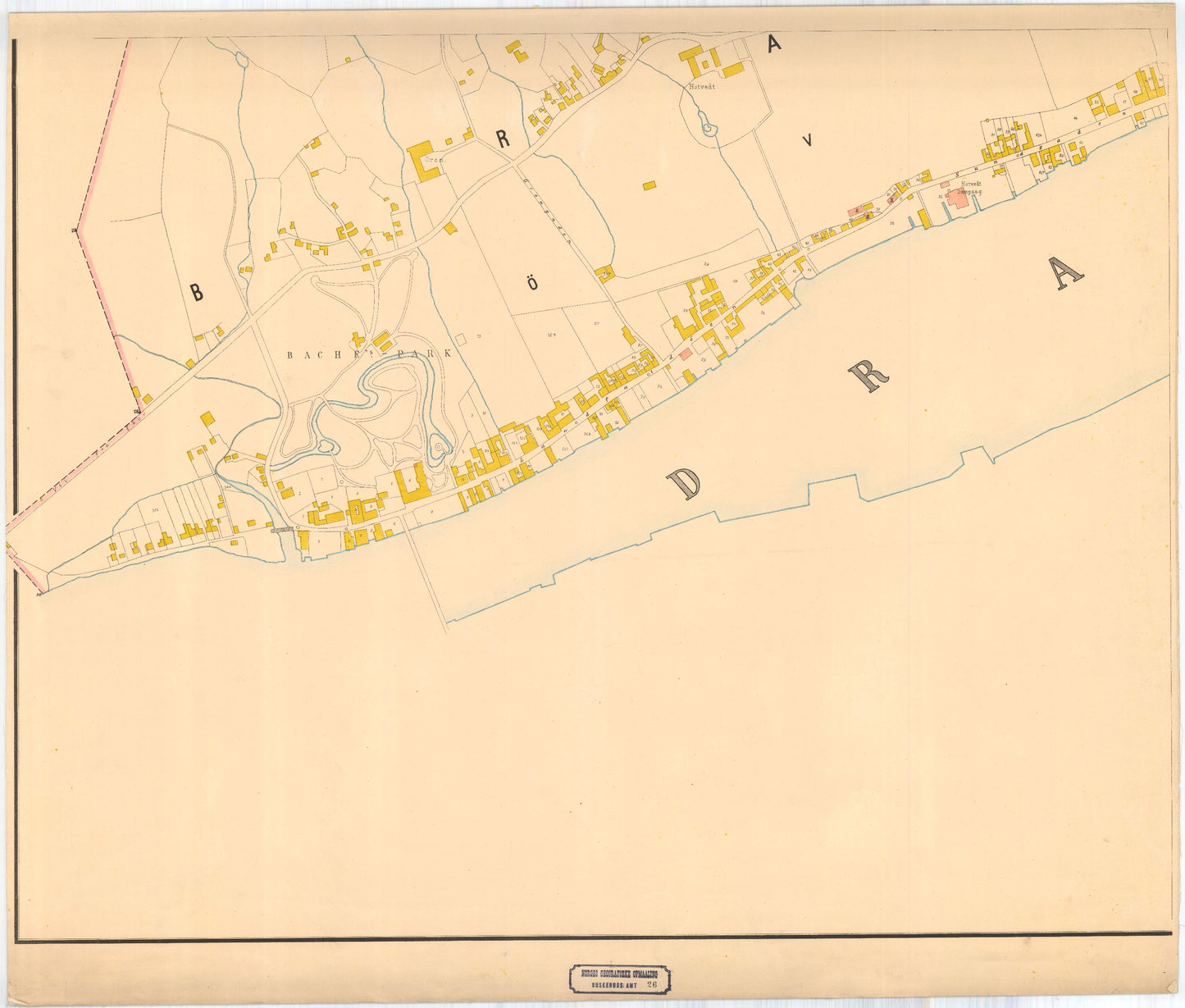 Buskerud-amt nr 26-5: Kart over Drammens By: Buskerud