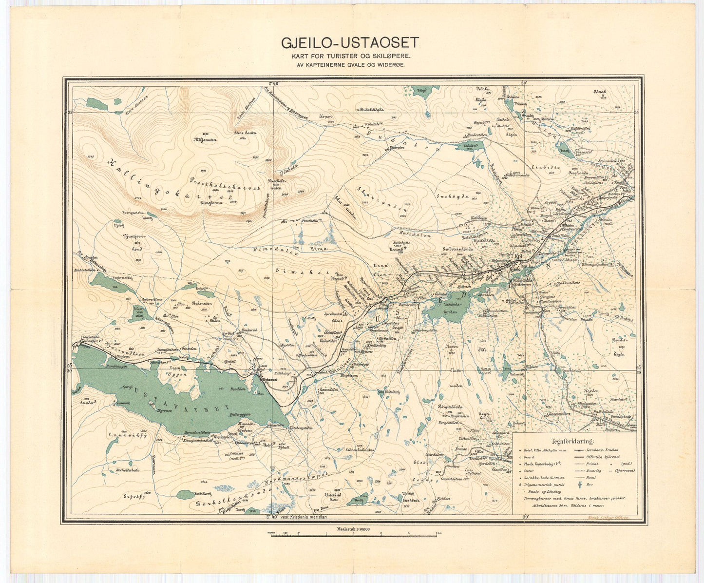 Buskerud amt nr 41-front: Geilo-Ustaoset: Buskerud