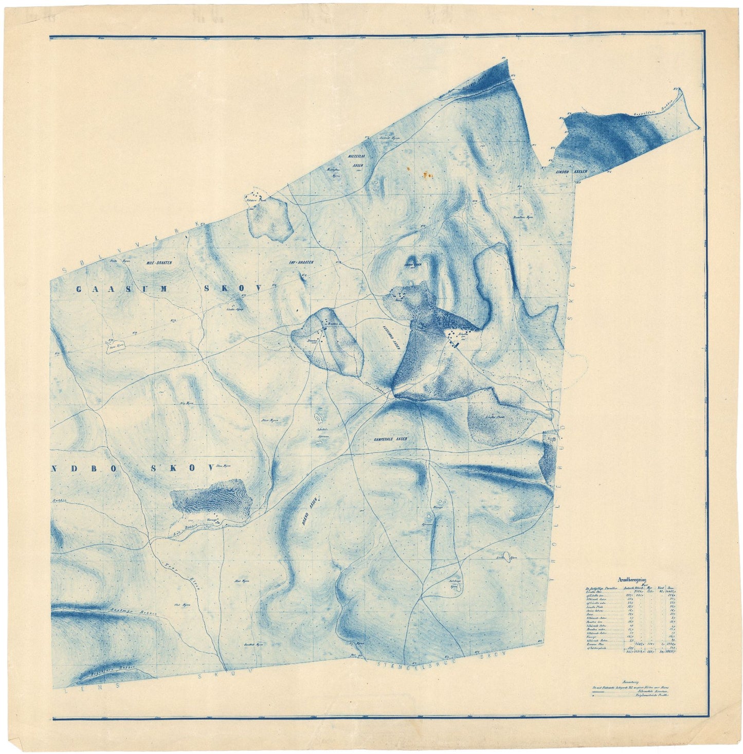 Buskerud amt nr 63-4-2: Kart over Kongsberg Sølvværks skove: Buskerud