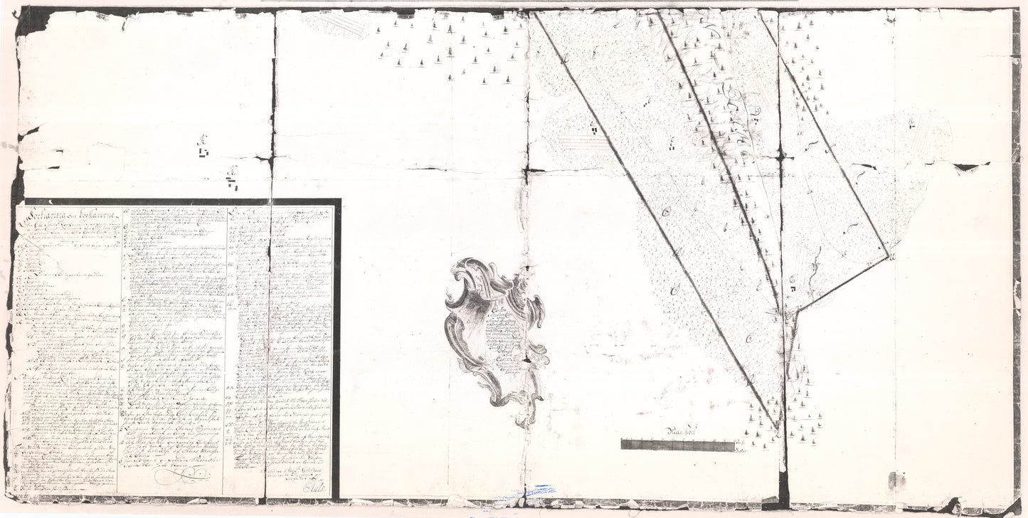 Buskerud amt nr 70, søndre del: Kopi av kart over Steinsgårdens eiendommer.: Buskerud