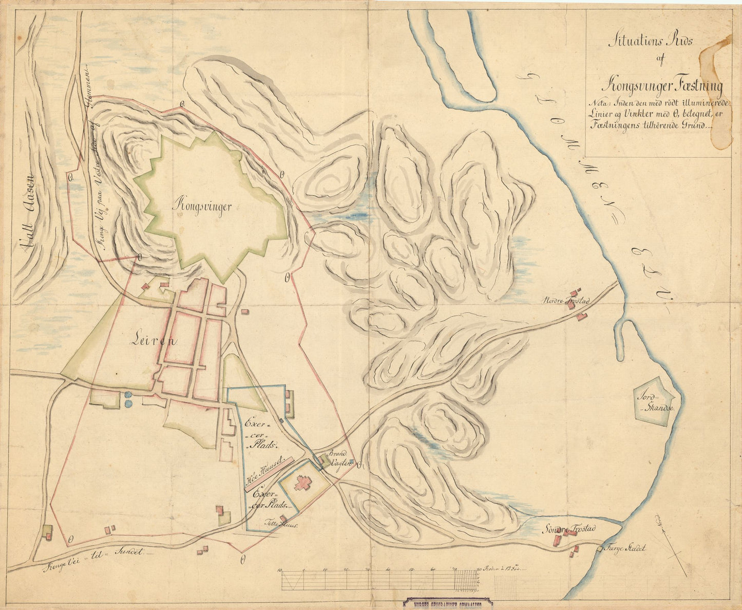 Hedemarkens amt nr 27: Situations Rids af Kongsvinger Fæstning: Hedmark
