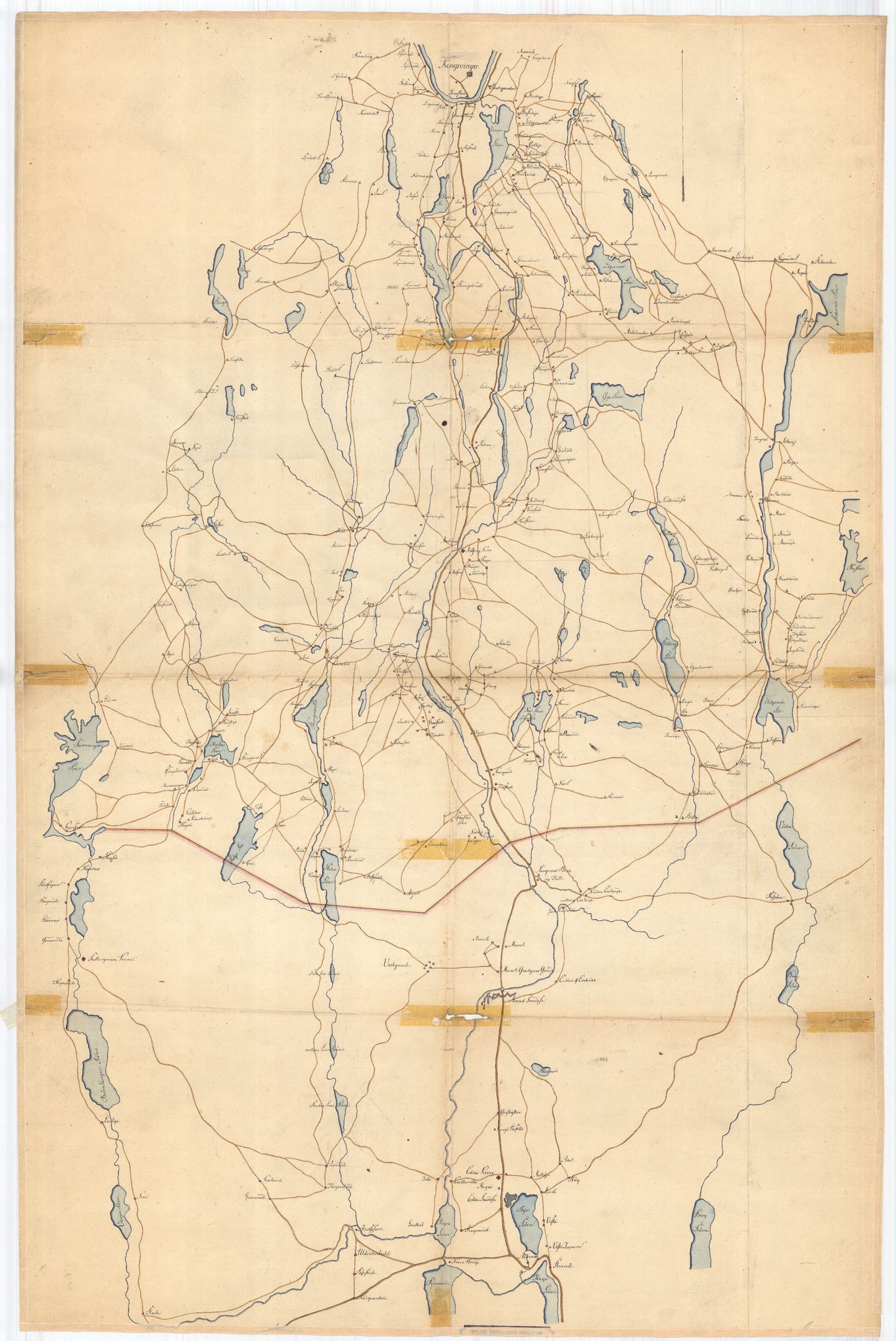 Hedemarkens amt nr 30: Veikart fra Kongsvinger-Trakten til Eda i Sverige: Hedmark