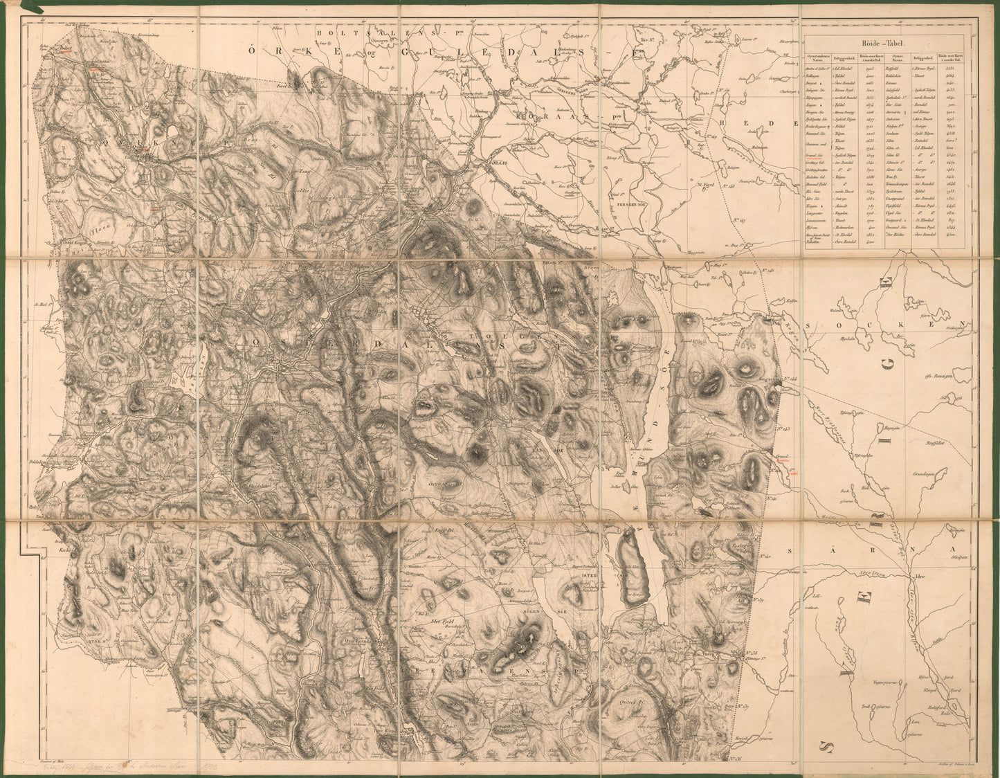 Hedemarkens amt nr 39: Kart over Hedemarkens Amt; blad 3: Hedmark