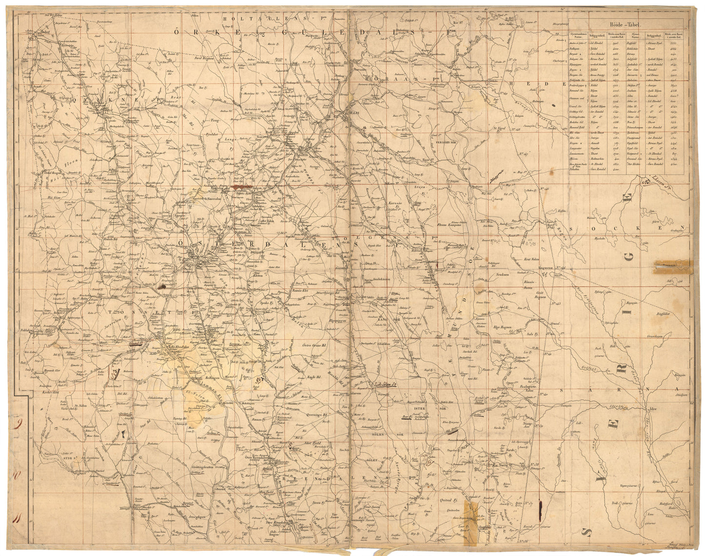 Hedemarkens amt nr 40: Nordre Blad af Kart over Hedemarkens Amt: Hedmark