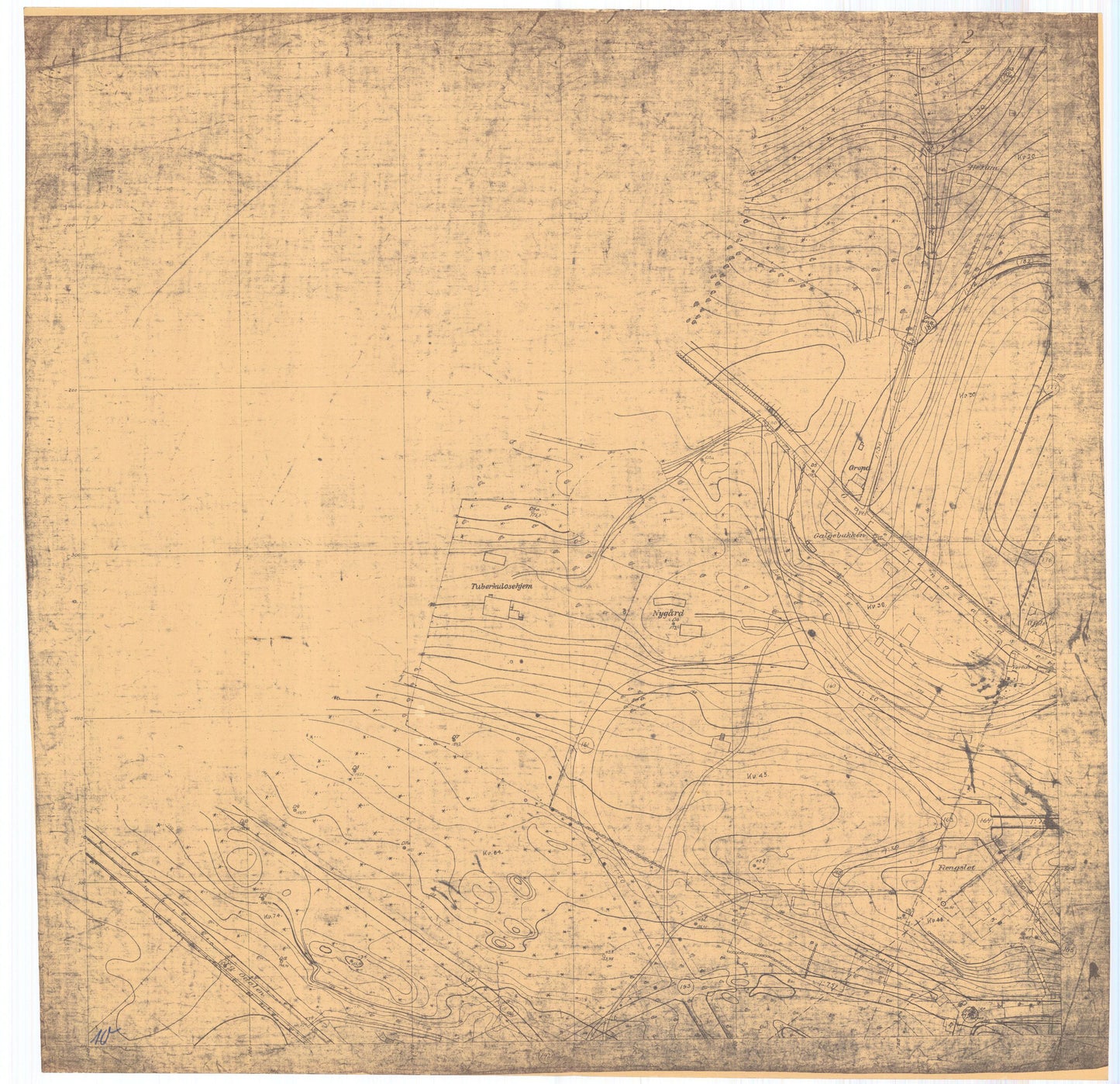Hedemarkens amt nr 77-2: Kart over Kongsvinger: Hedmark