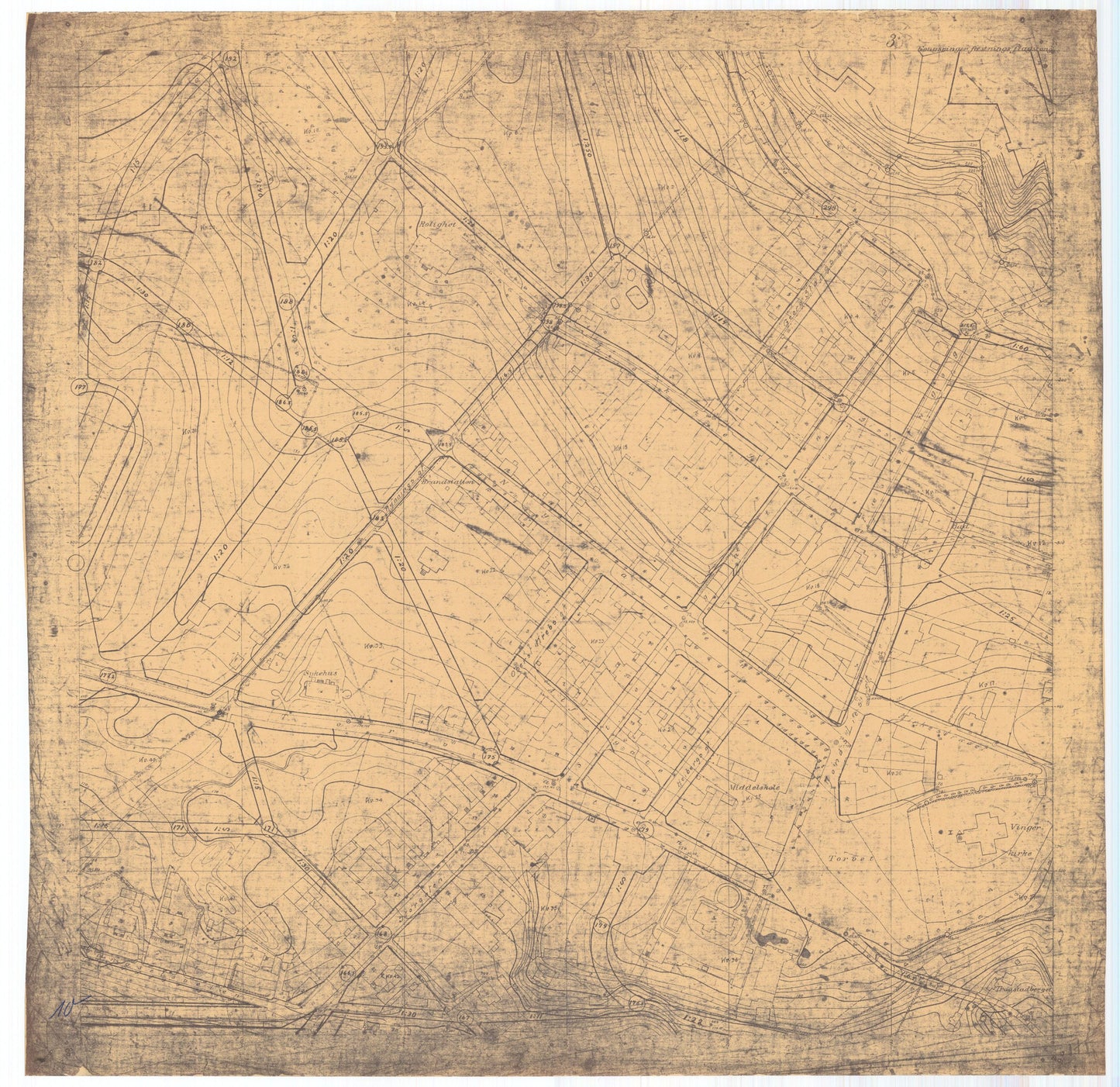 Hedemarkens amt nr 77-3: Kart over Kongsvinger: Hedmark