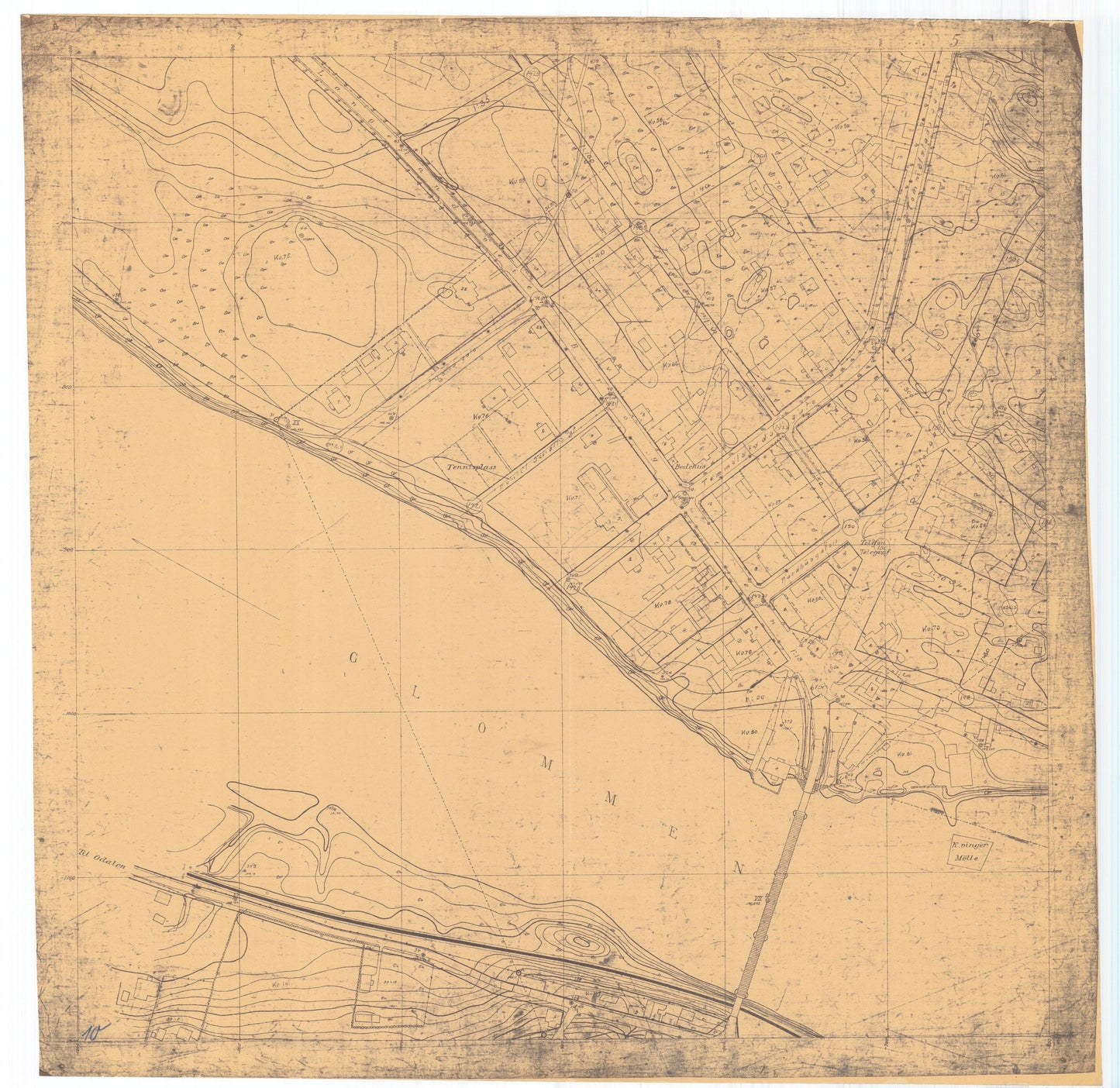 Hedemarkens amt nr 77-5: Kart over Kongsvinger: Hedmark