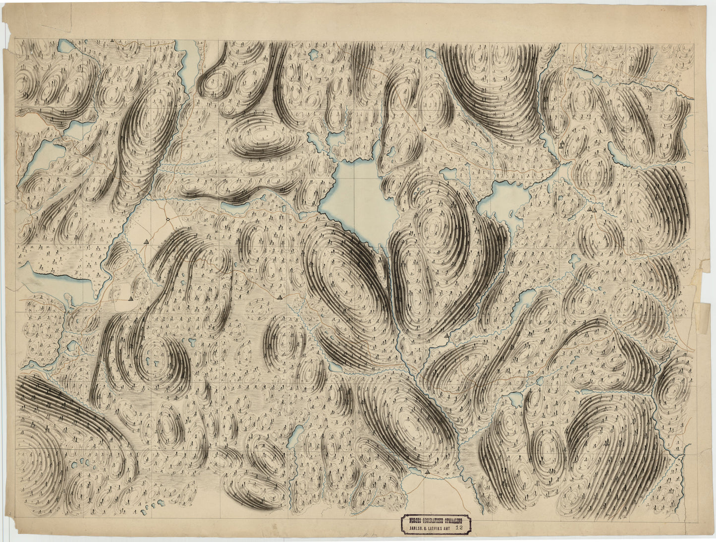 Jarlsberg og Larviks amt nr 12-13: Kart over en Del af Jarlsberg og Laurvigs Amt: Vestfold
