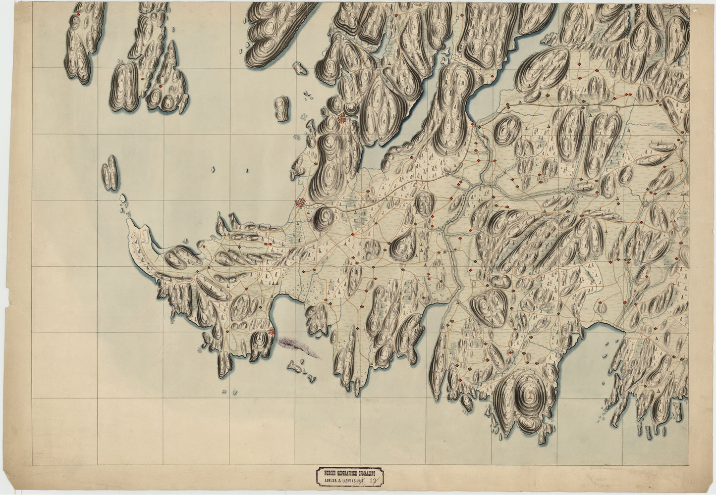 Jarlsberg og Larviks amt nr 12-1: Kart over en Del af Jarlsberg og Laurvigs Amt: Vestfold