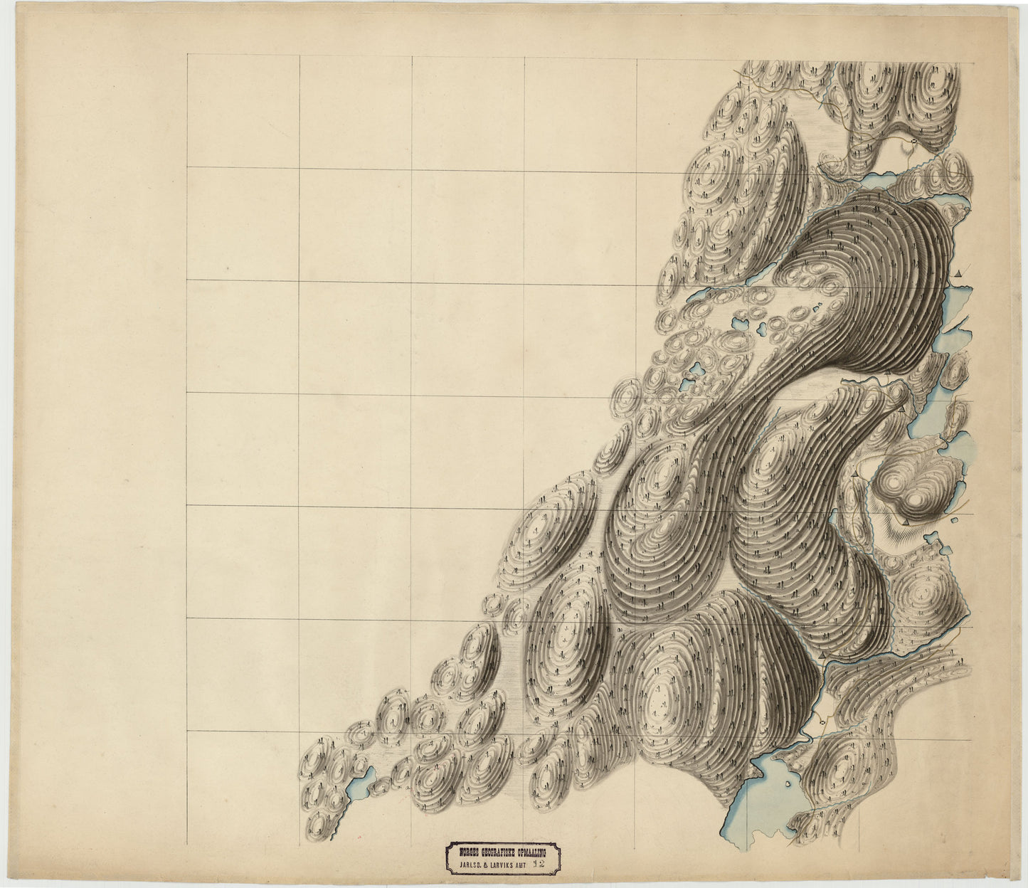 Jarlsberg og Larviks amt nr 12-4: Kart over en Del af Jarlsberg og Laurvigs Amt: Vestfold