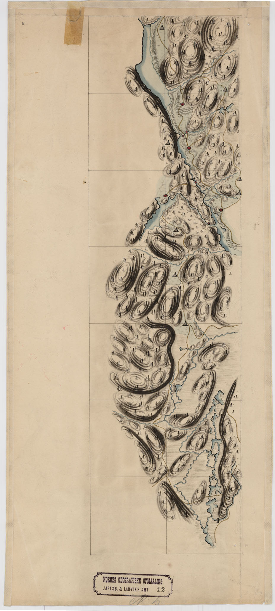 Jarlsberg og Larviks amt nr 12-5: Kart over en Del af Jarlsberg og Laurvigs Amt: Vestfold