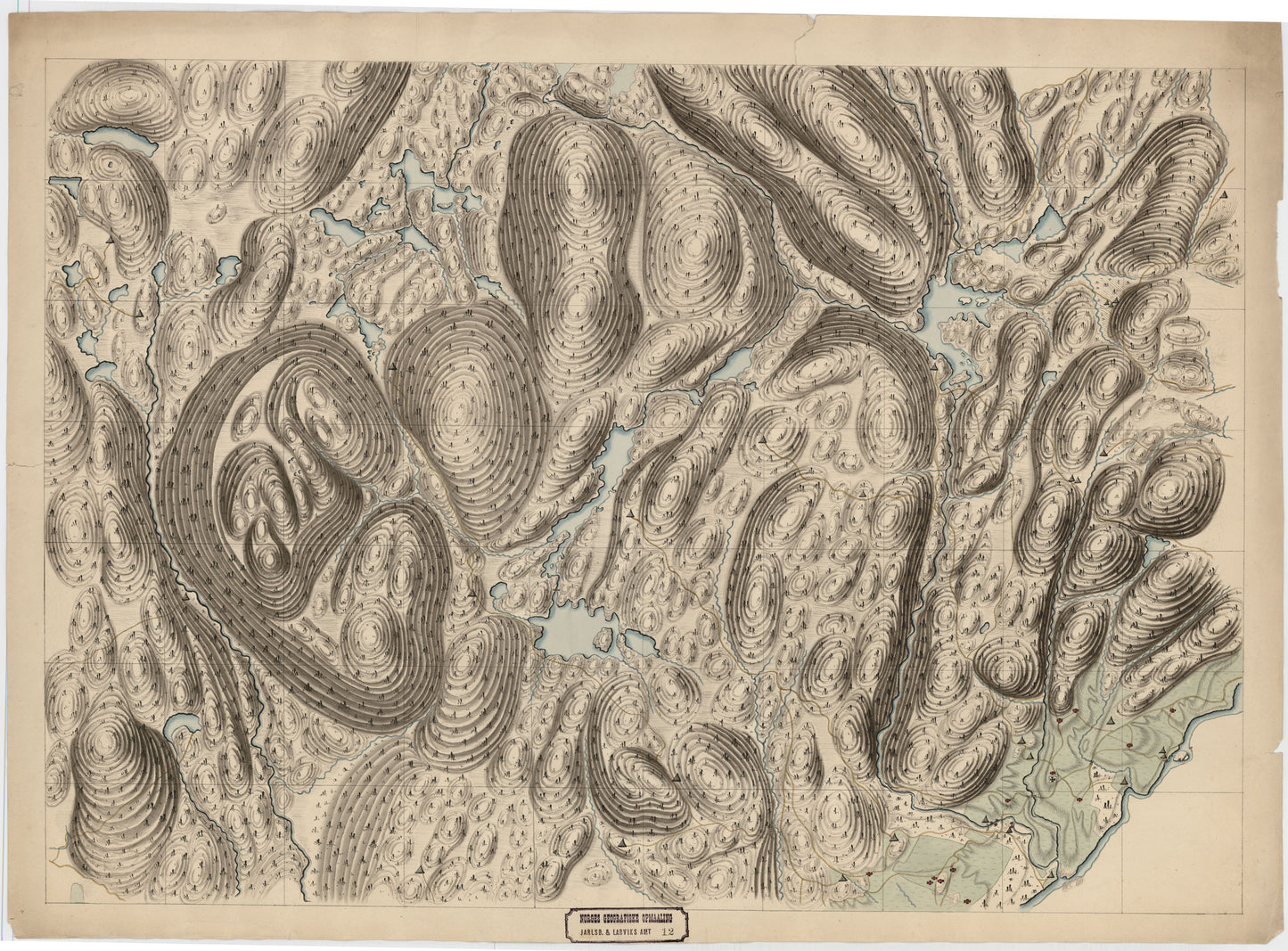 Jarlsberg og Larviks amt nr 12-7: Kart over en Del af Jarlsberg og Laurvigs Amt: Vestfold