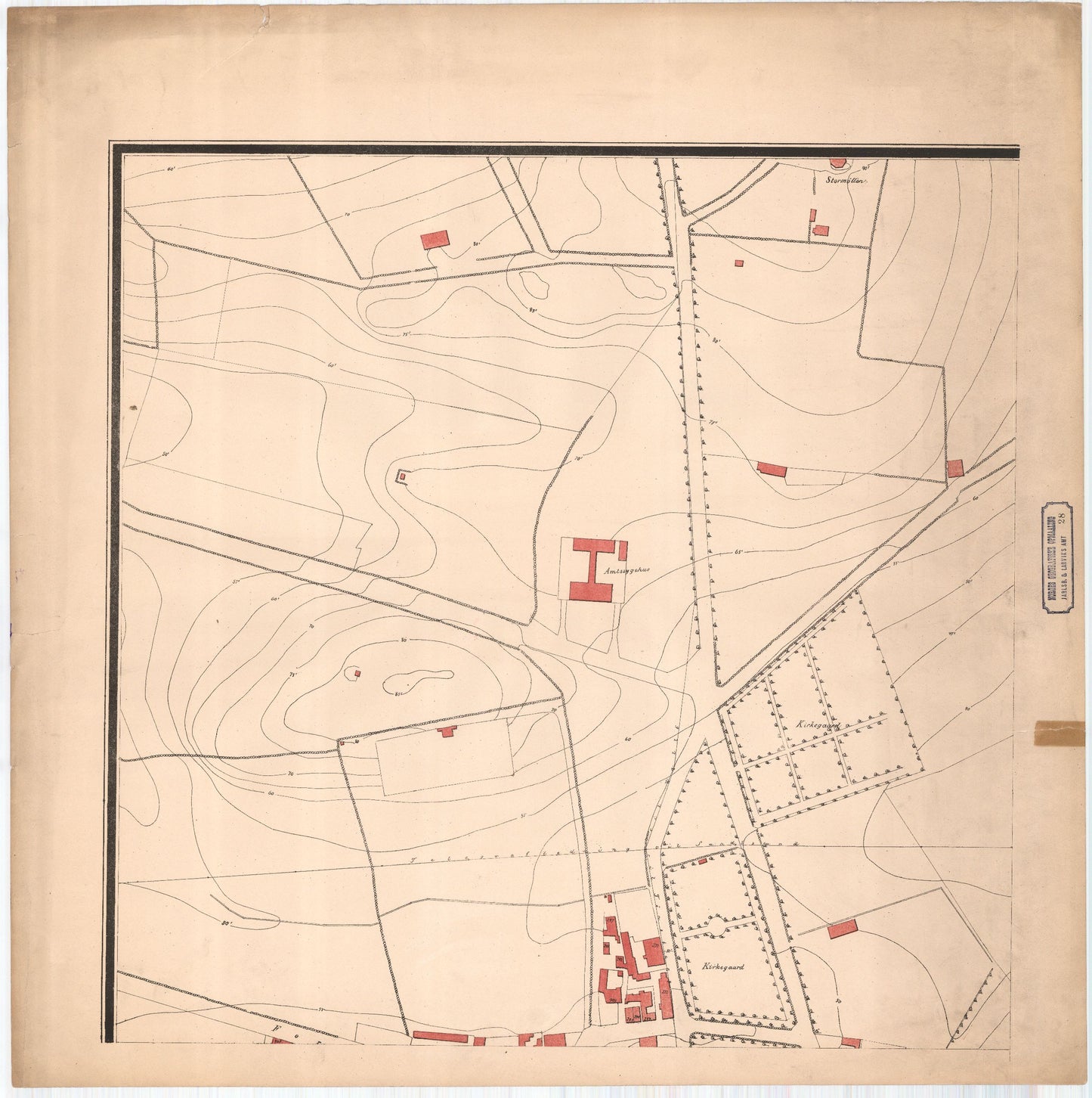 Jarlsberg-og-Larviks-amt nr 28-1: Kart over Tønsberg: Vestfold