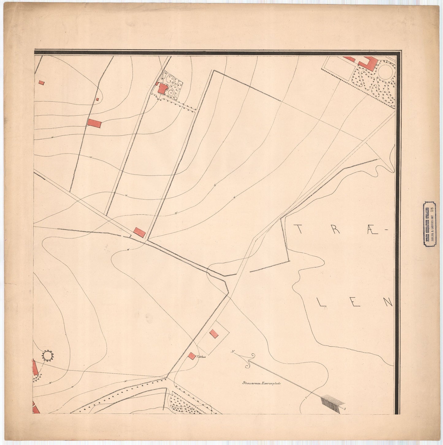 Jarlsberg-og-Larviks-amt nr 28-3: Kart over Tønsberg: Vestfold