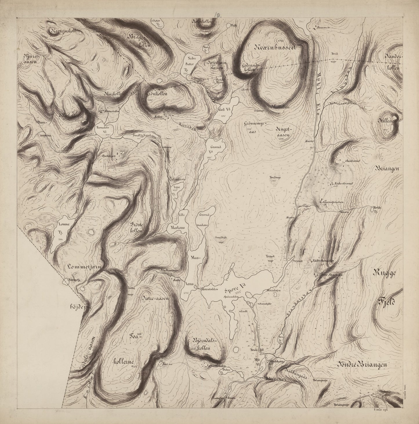 Jarlsberg og Larviks amt nr 39-10: Kart over det forrige Grevskab: Telemark | Vestfold