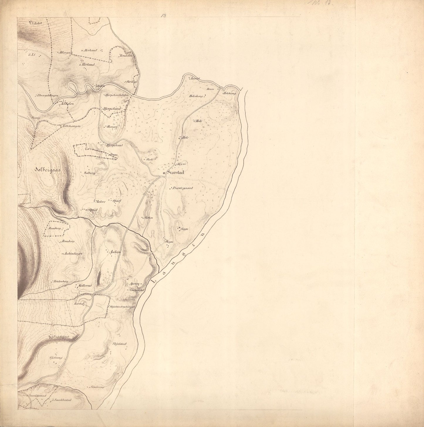 Jarlsberg-og-Larviks-amt nr 39-13: Kart over Forrige Grevskab: Vestfold