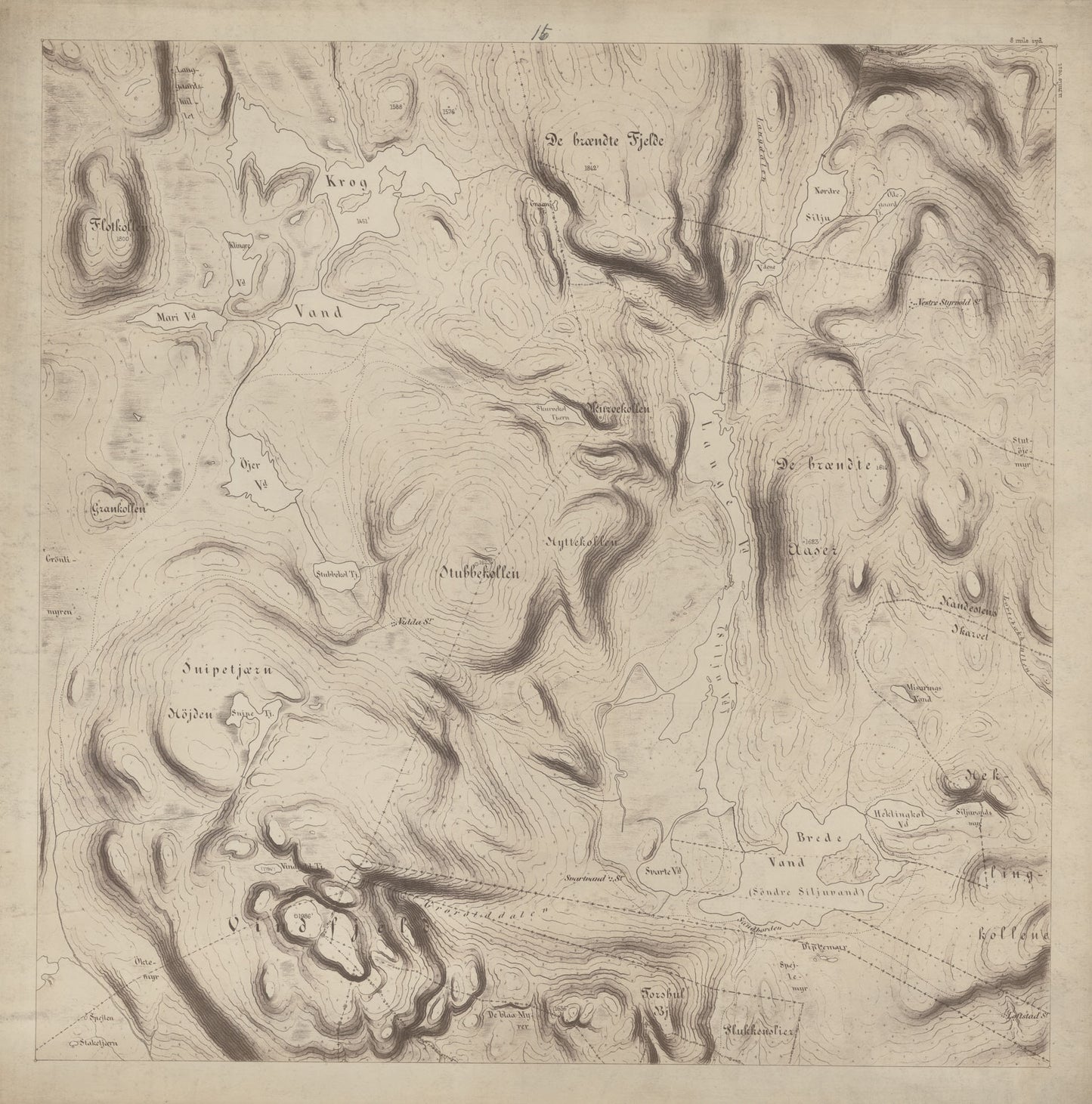 Jarlsberg og Larviks amt nr 39-16: Kart over det forrige Grevskab: Vestfold