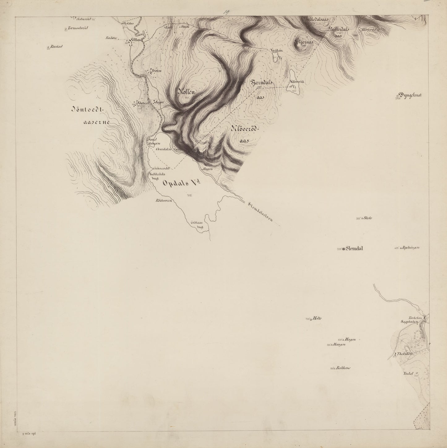 Jarlsberg og Larviks amt nr 39-19: Kart over det forrige Grevskab: Telemark | Vestfold