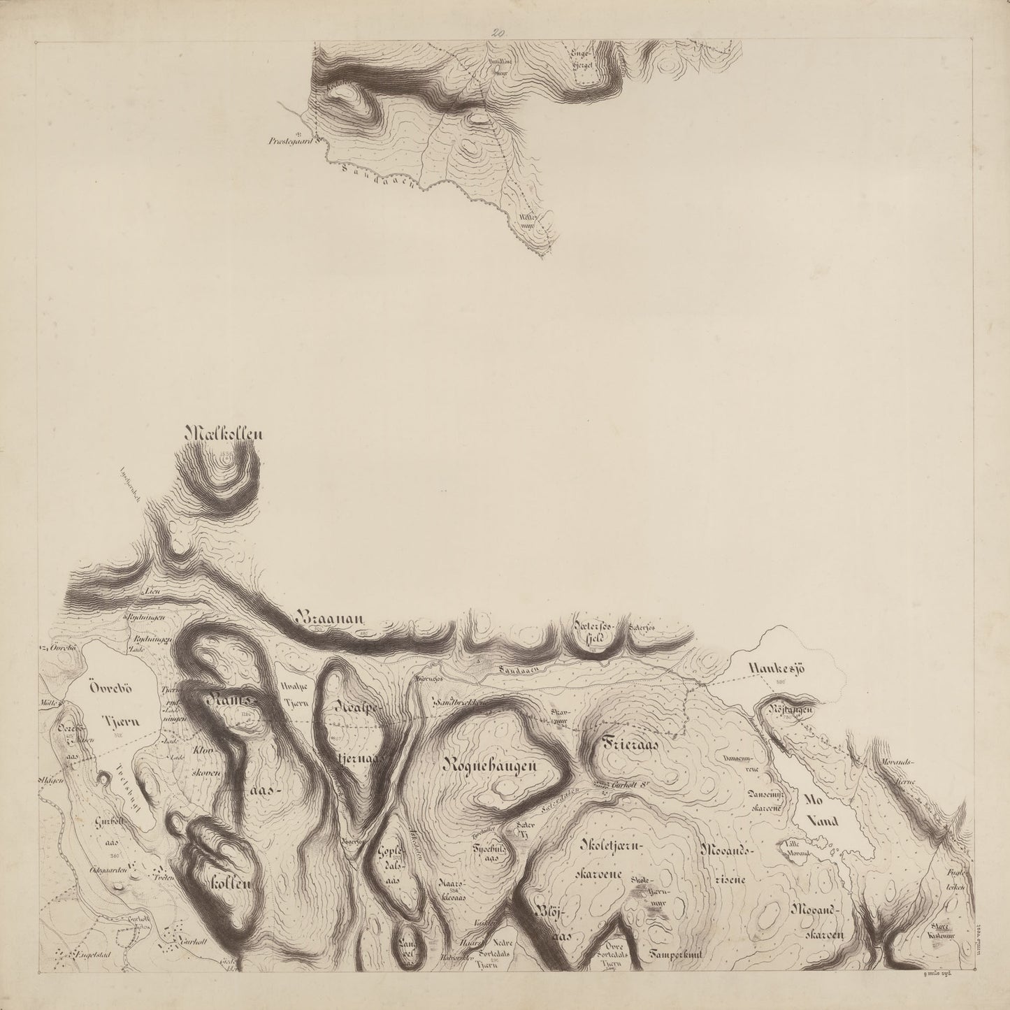 Jarlsberg og Larviks amt nr 39-20: Kart over det forrige Grevskab: Vestfold