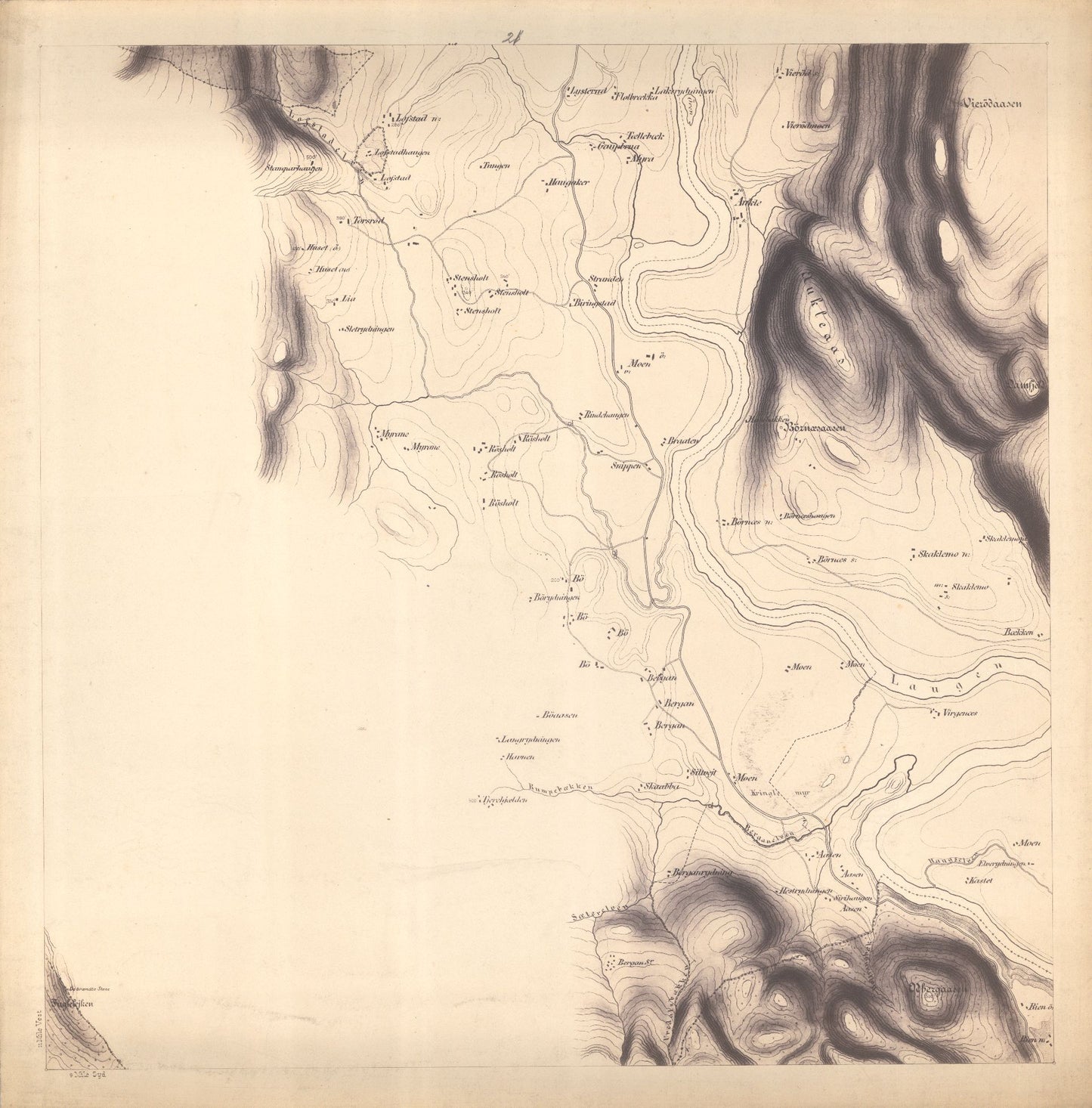 Jarlsberg-og-Larviks-amt nr 39-21: Kart over Forrige Grevskab: Vestfold