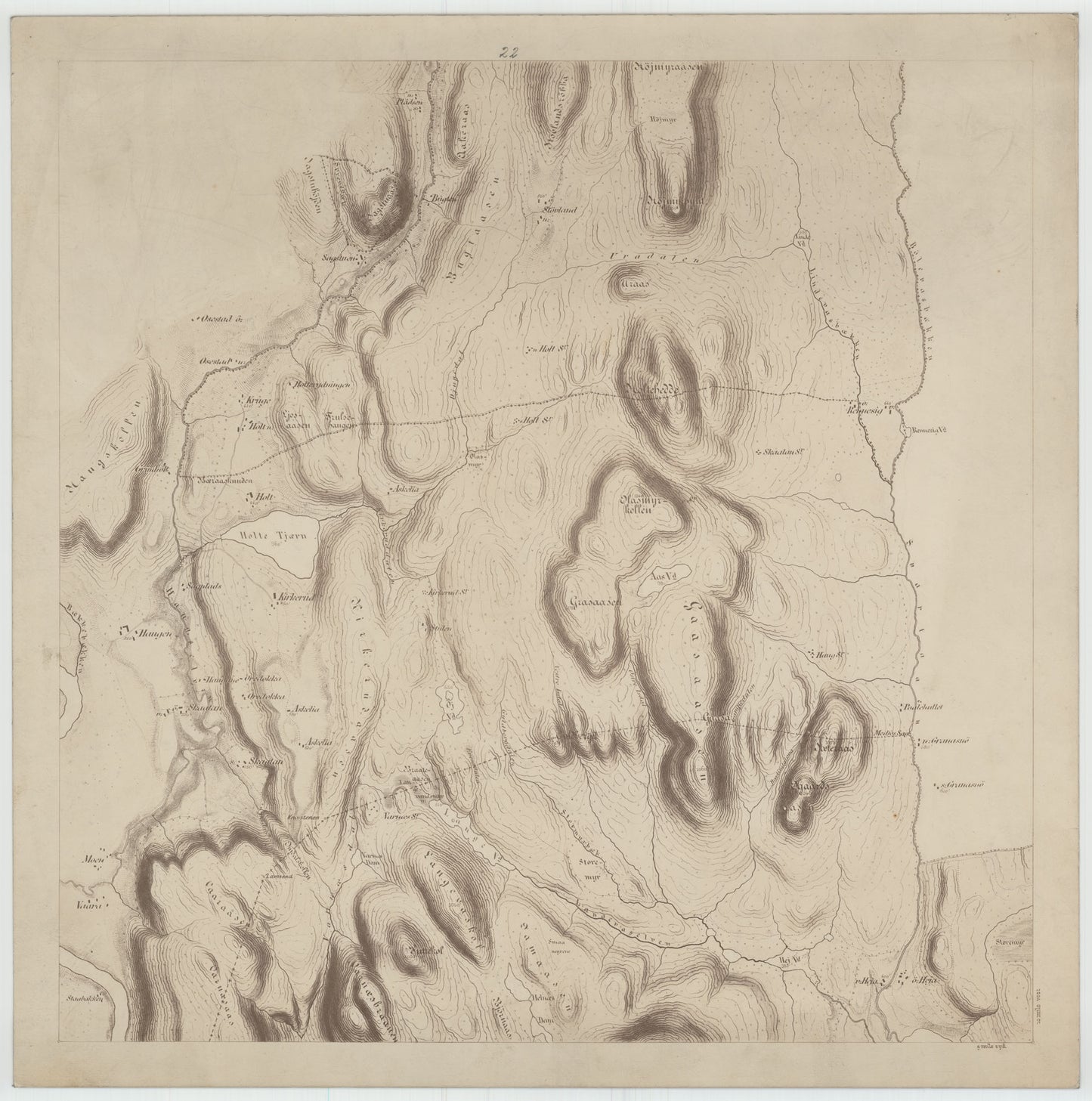 Jarlsberg og Larviks amt nr 39-22: Kart over det forrige Grevskab: Vestfold