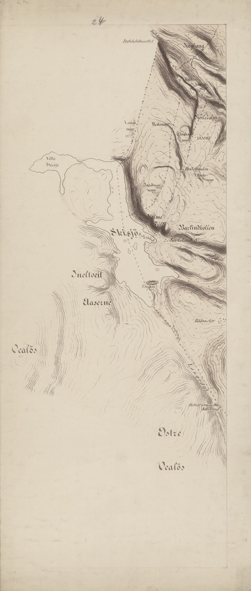 Jarlsberg og Larviks amt nr 39-24: Kart over det forrige Grevskab: Telemark | Vestfold