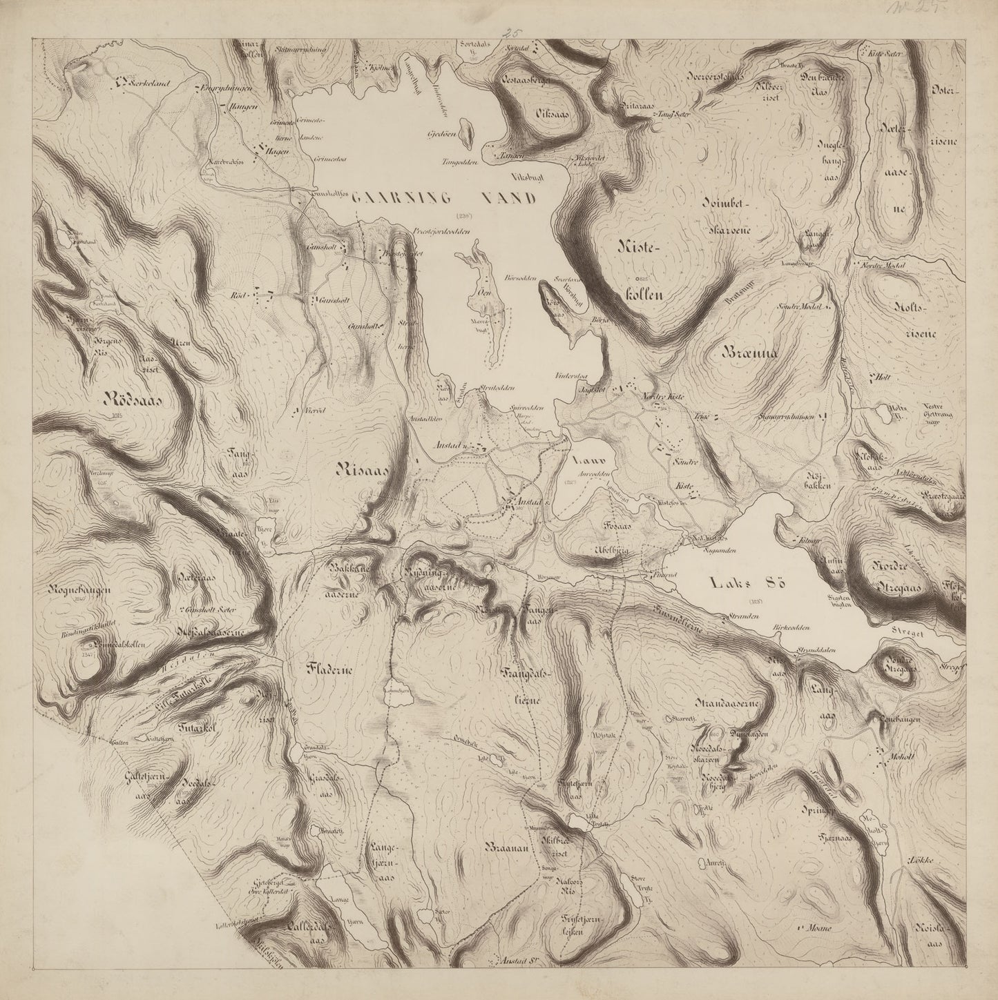 Jarlsberg og Larviks amt nr 39-25: Kart over det forrige Grevskab: Vestfold