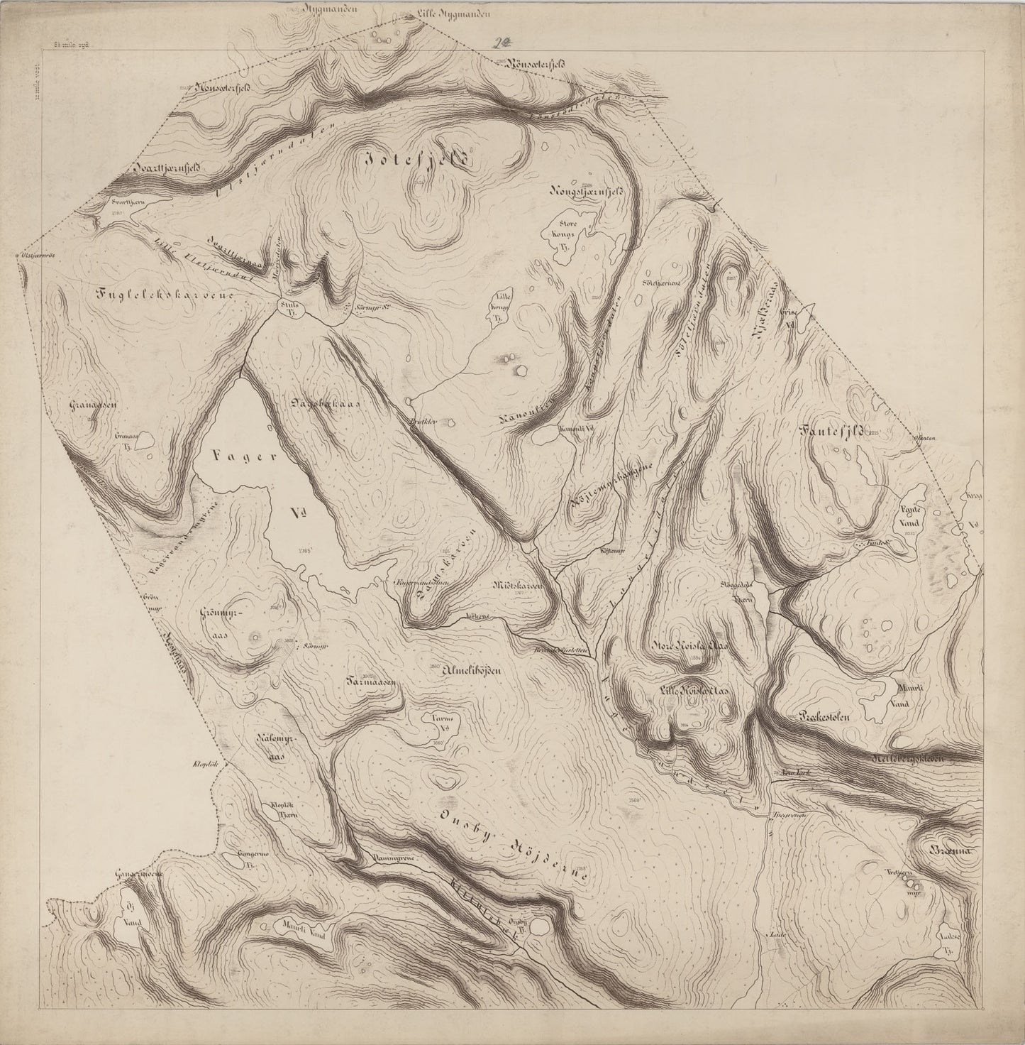 Jarlsberg og Larviks amt nr 39-2: Kart over det forrige Grevskab: Vestfold