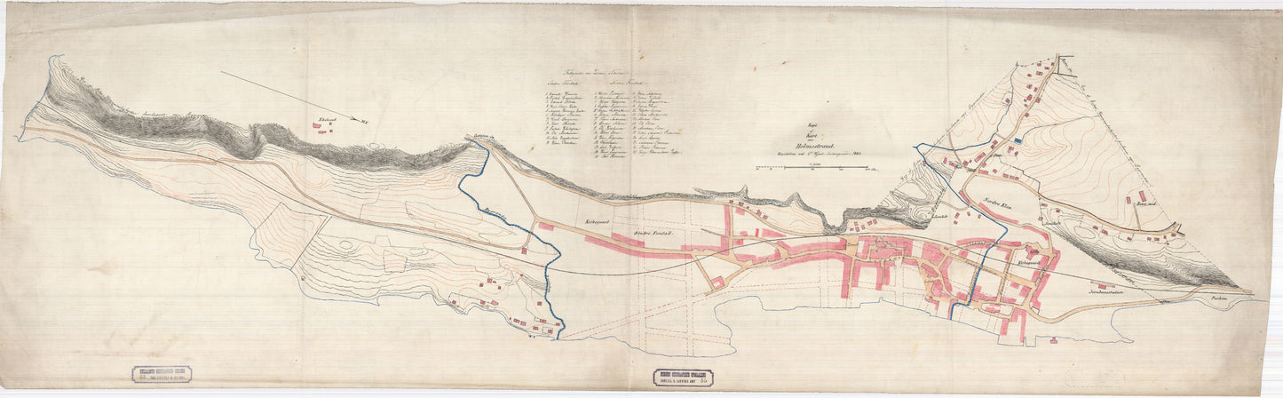 Jarlsberg-og-Larviks-amt nr 55: Kart over Holmenstrand: Vestfold